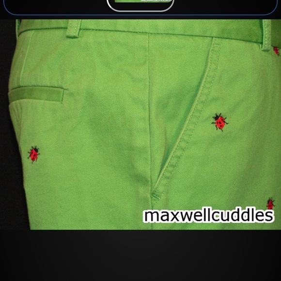 J CREW CRITTER SHORTS GRASS GREEN LADYBUGS 6 NEW - Picture 5 of 7
